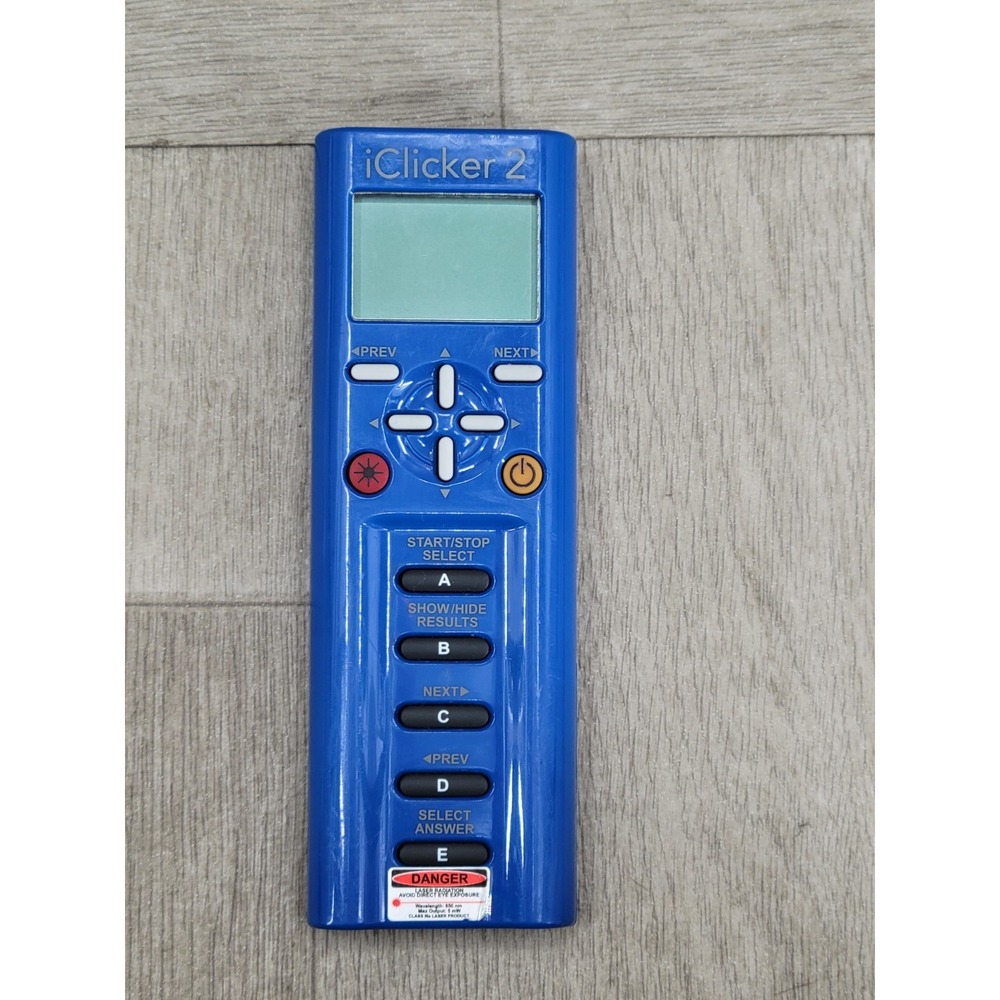iClicker 2 Blue Instructor Classroom Remote Student Response System Tested